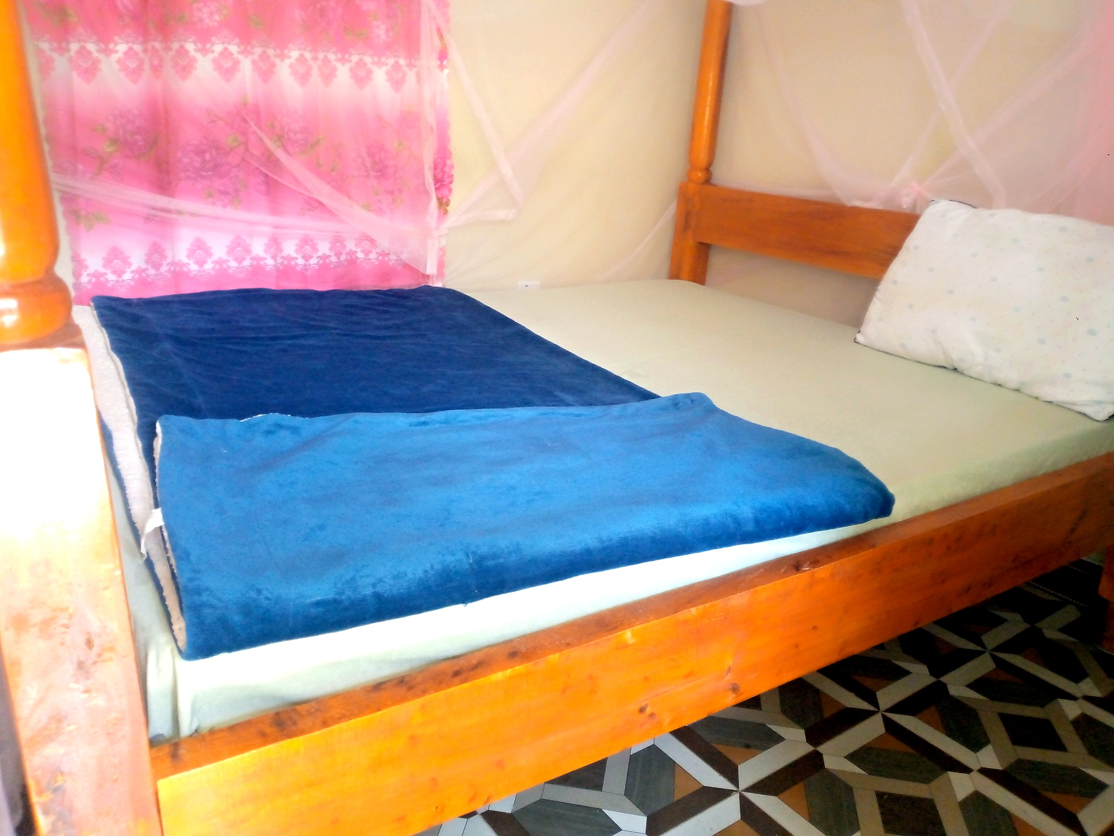 Detail of a Trattoria accommodation bed and room interior