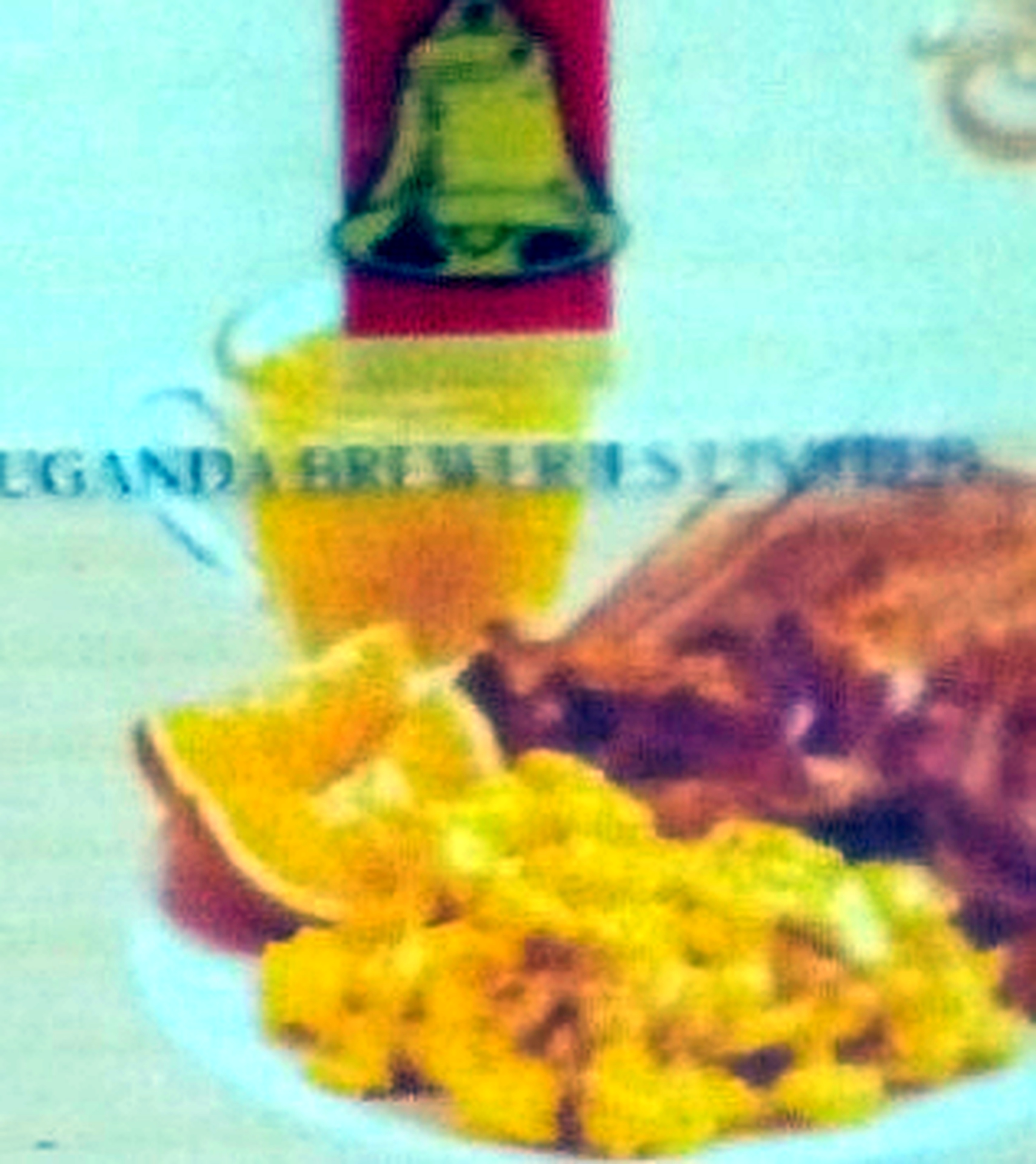 Breakfast plate from the supplied Trattoria menu design