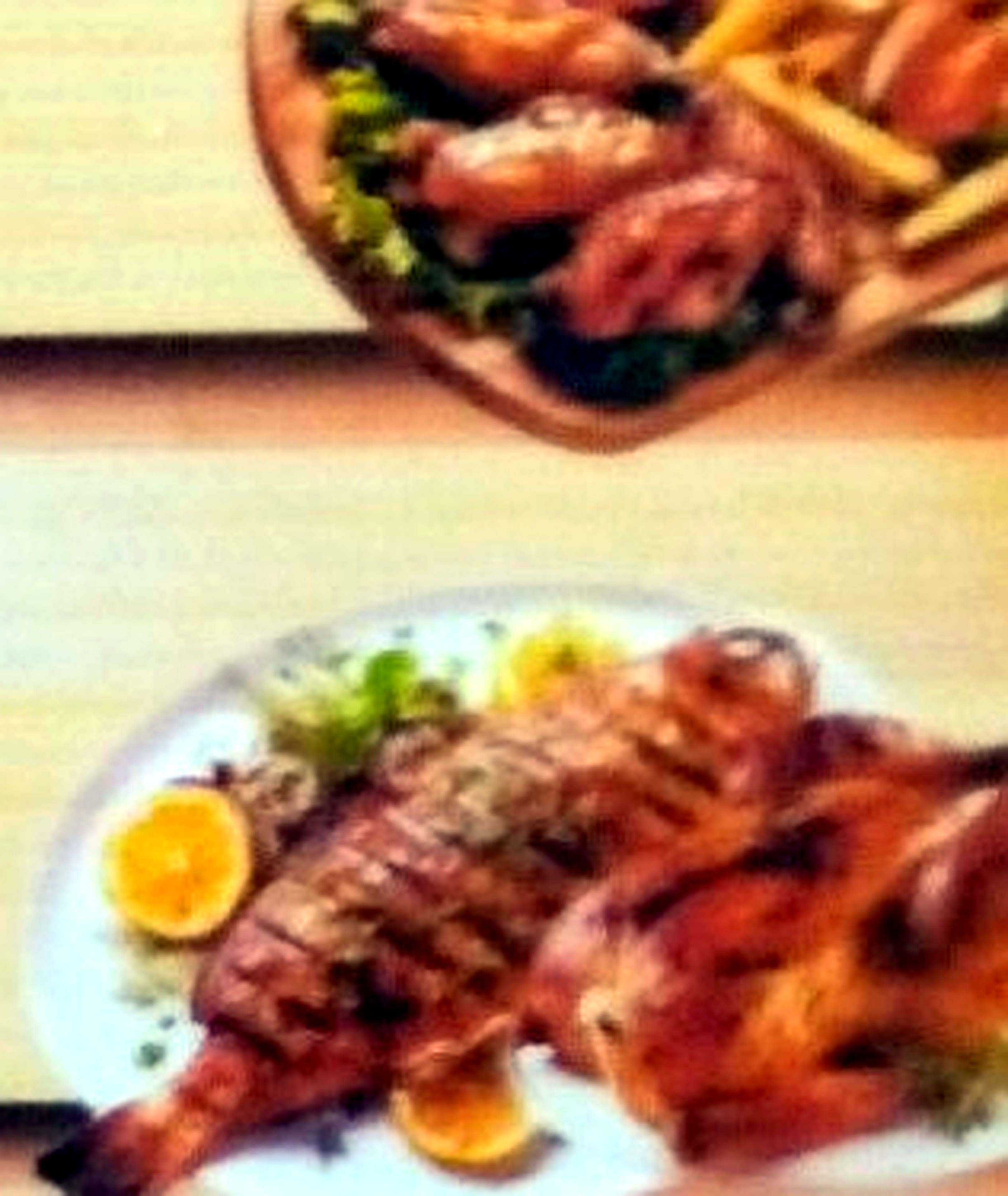 Special chicken and fish dishes extracted from the supplied Trattoria menu